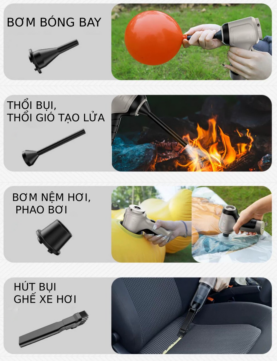 Máy hút bụi cầm tay không dây cho gia đình và ô tô hàng Nhật