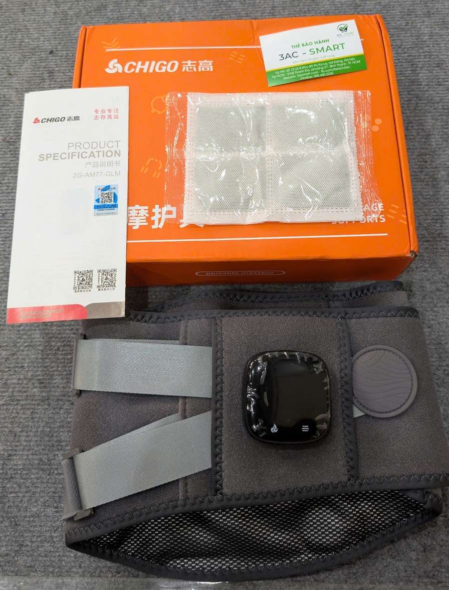 Đai lưng định hình cột sống Chigo masage sưởi ấm