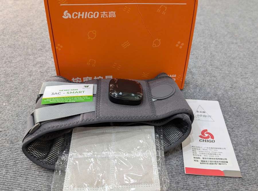 Đai lưng định hình cột sống Chigo masage sưởi ấm