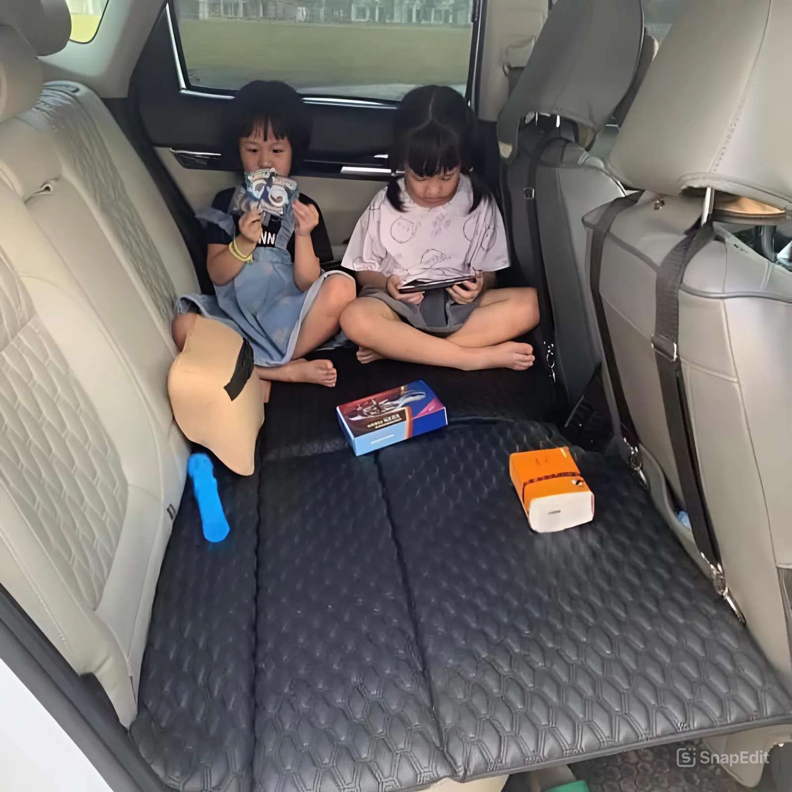 Bộ giường đệm ô tô treo ghế chịu lực 400Kg