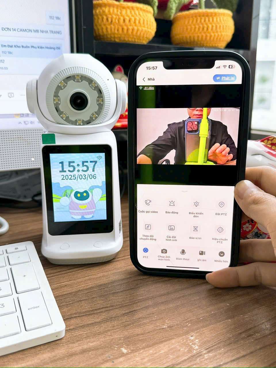 Camera giám sát đàm thoại 2 chiều gọi video trực tiếp