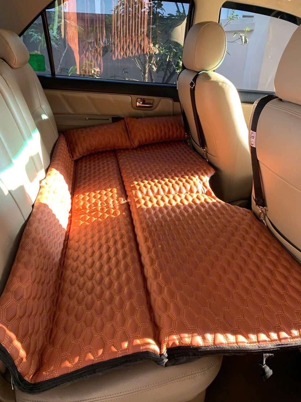 Bộ giường đệm ô tô treo ghế chịu lực 400Kg