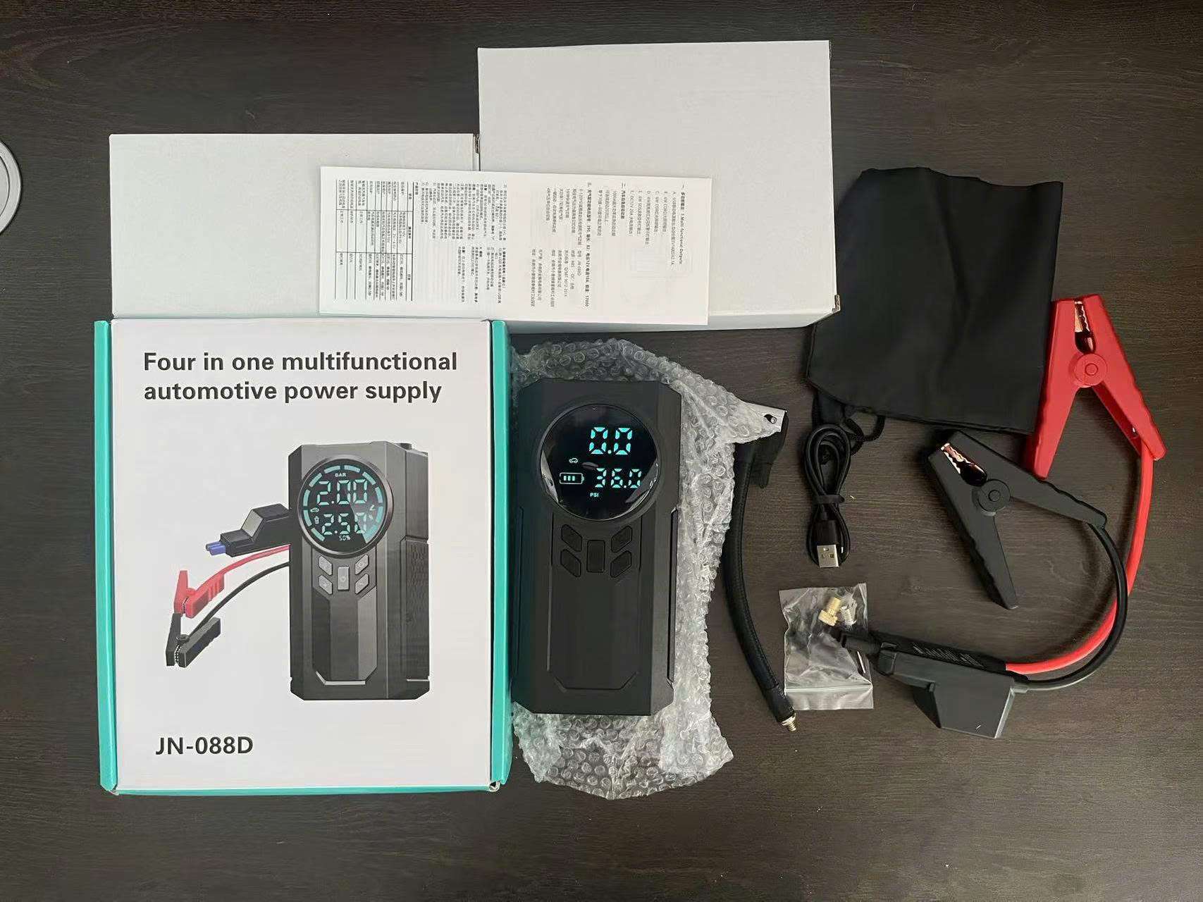 Bộ Kích Bình Kiêm Bơm Lốp Oto 4in1 Chính Hãng Suitu