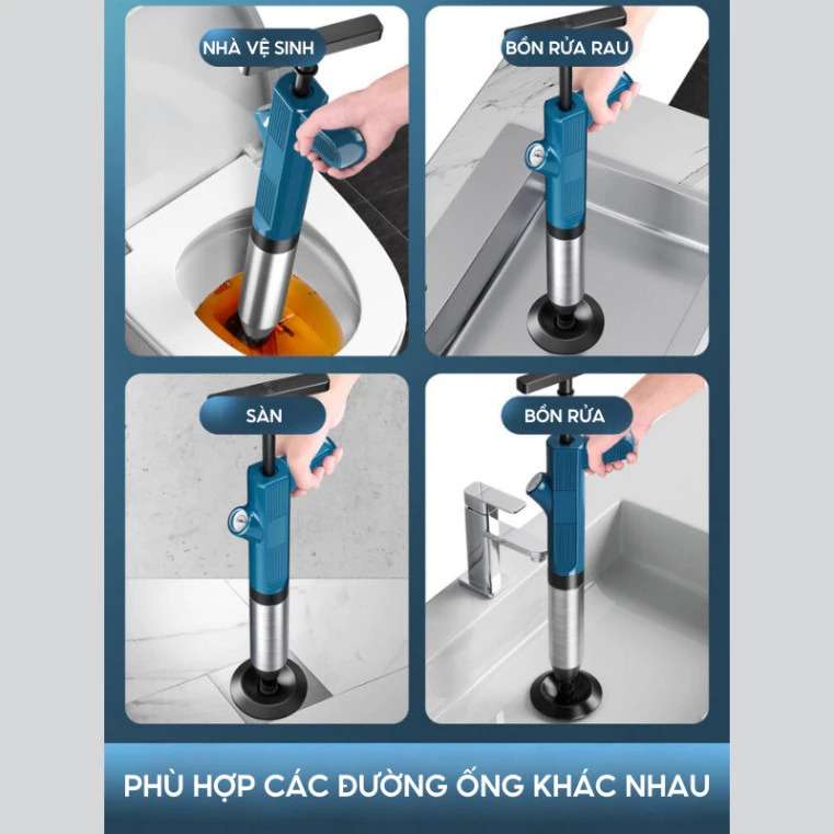Thiết bị thông tắc bồn cầu áp suất cao Mr Thông – 3AC 582