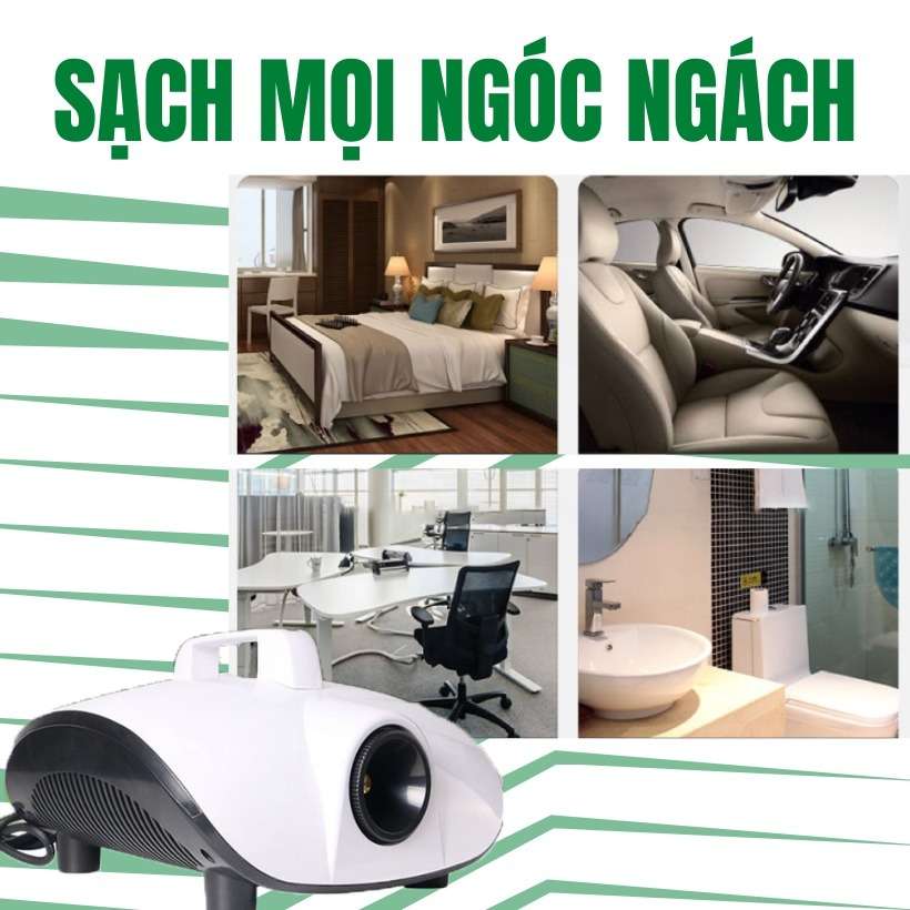 Máy khử mùi ô tô và phun khử phòng Nano 1000w