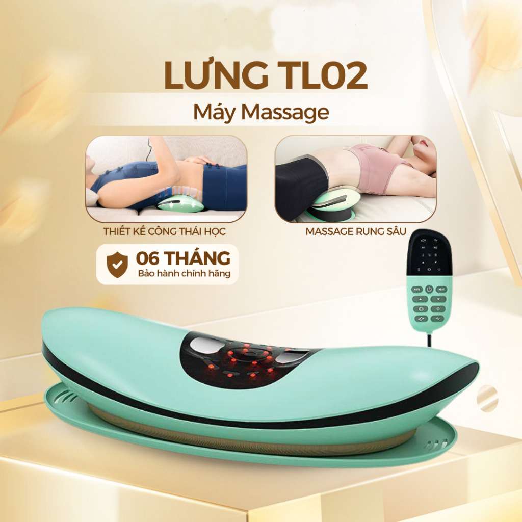 Máy Massage Lưng Thông Minh – Nâng Hạ Rung Kết Hợp Chườm Ấm Giảm Đau Vùng Lưng