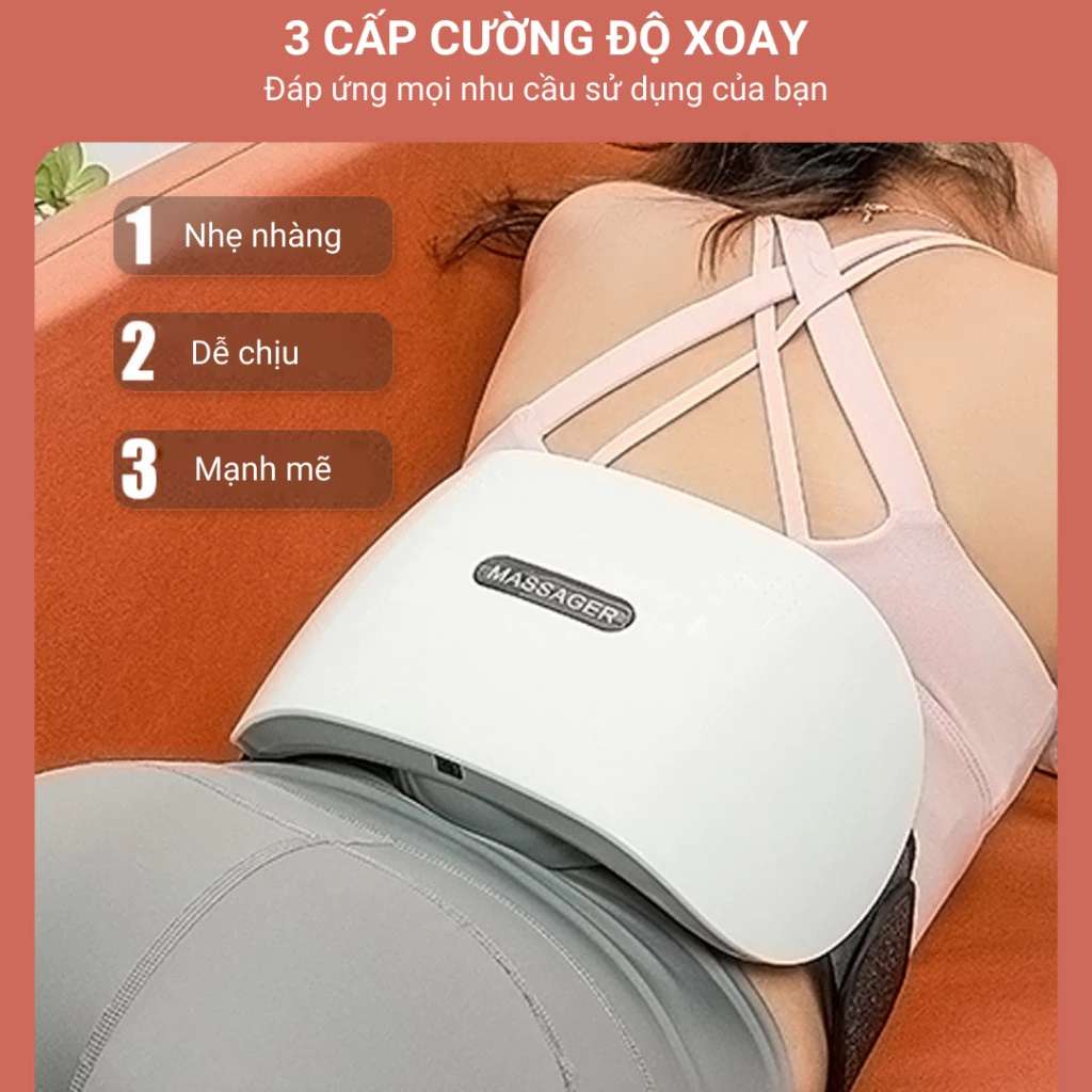 Đai massage bụng hồng ngoại kết hợp rung làm ấm giảm mỡ