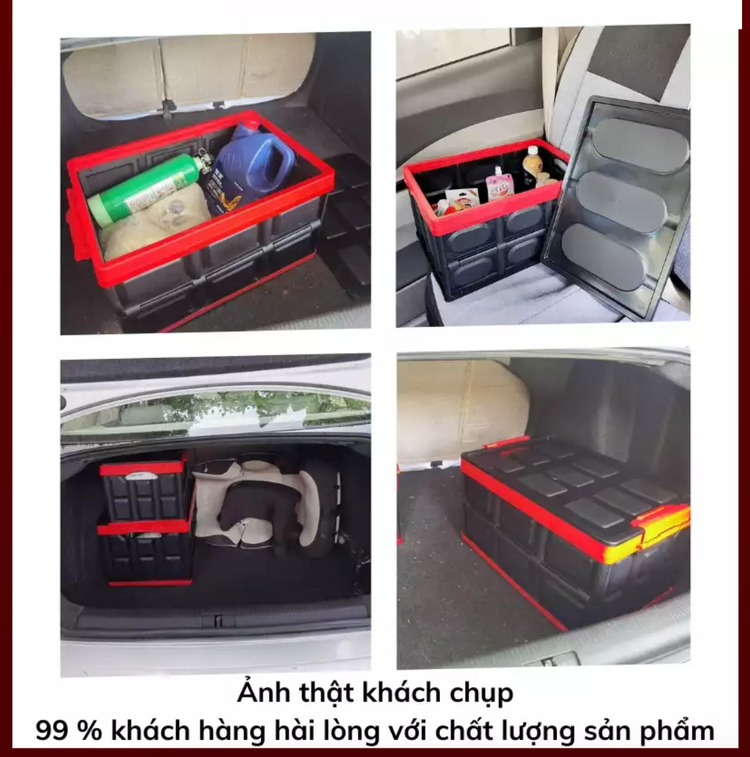 Thùng đựng đồ xe hơi để cốp gấp gọn 55 lít