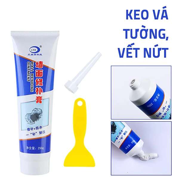 Tuýp keo vá tường đa năng làm sạch vết ố vết nứt nhanh