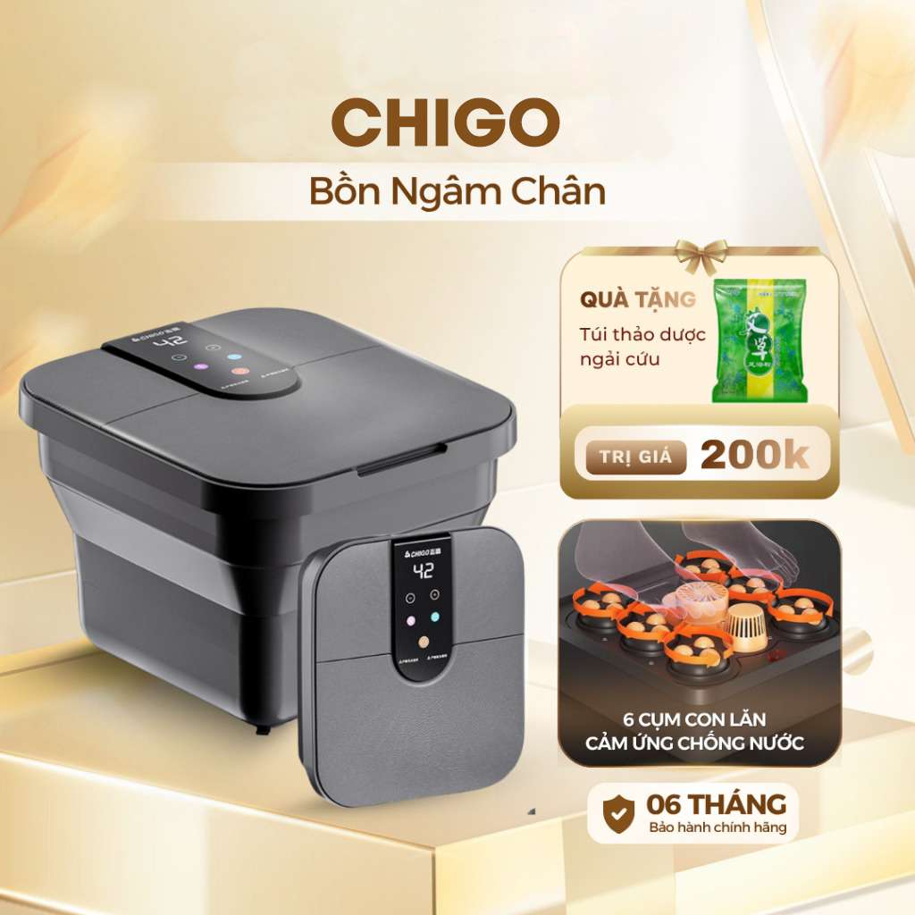 Bồn Ngâm Chân CHIGO Hồng Ngoại Massage Thư Giãn