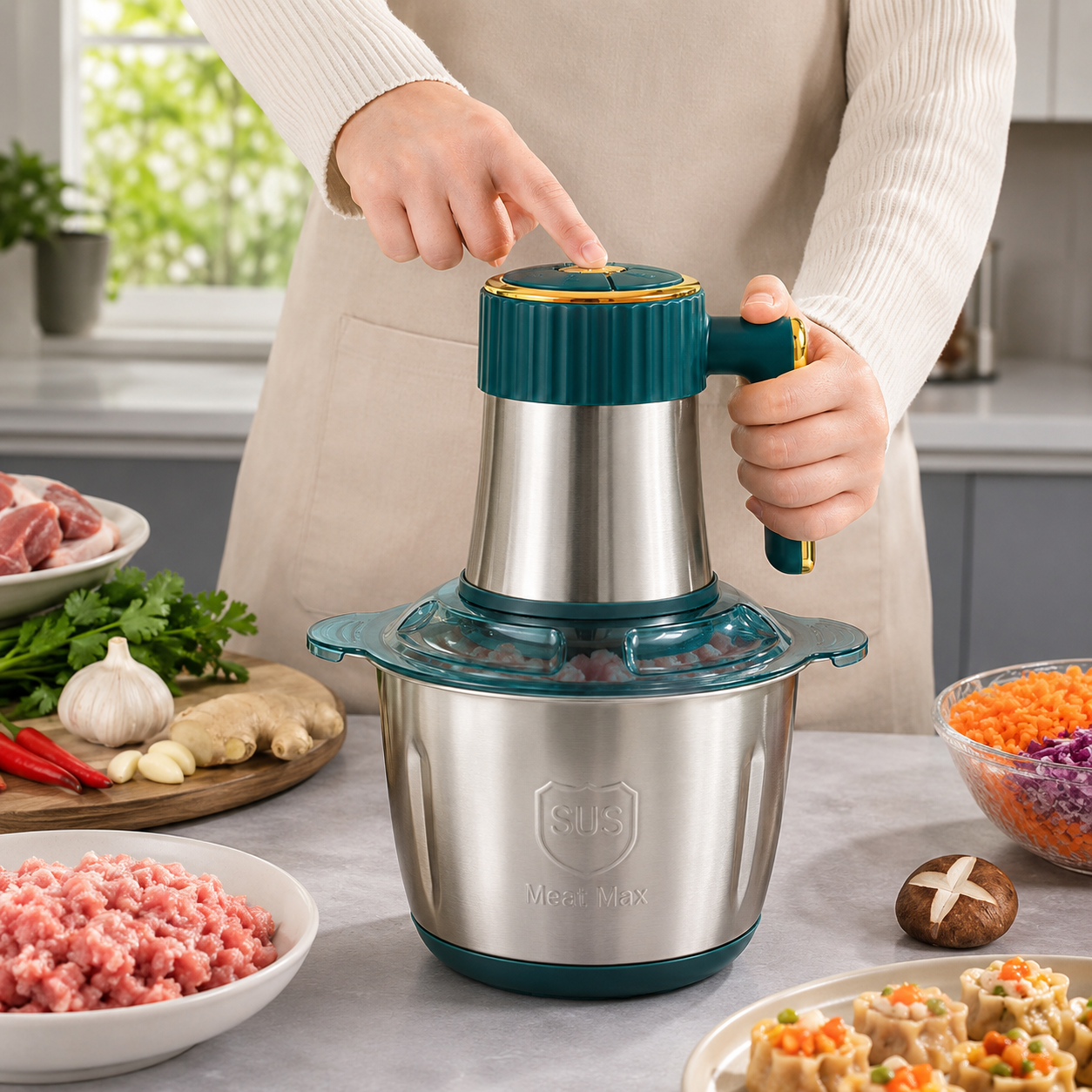 Máy Xay Thịt 5L Cao Cấp Chuẩn Nhật Bản