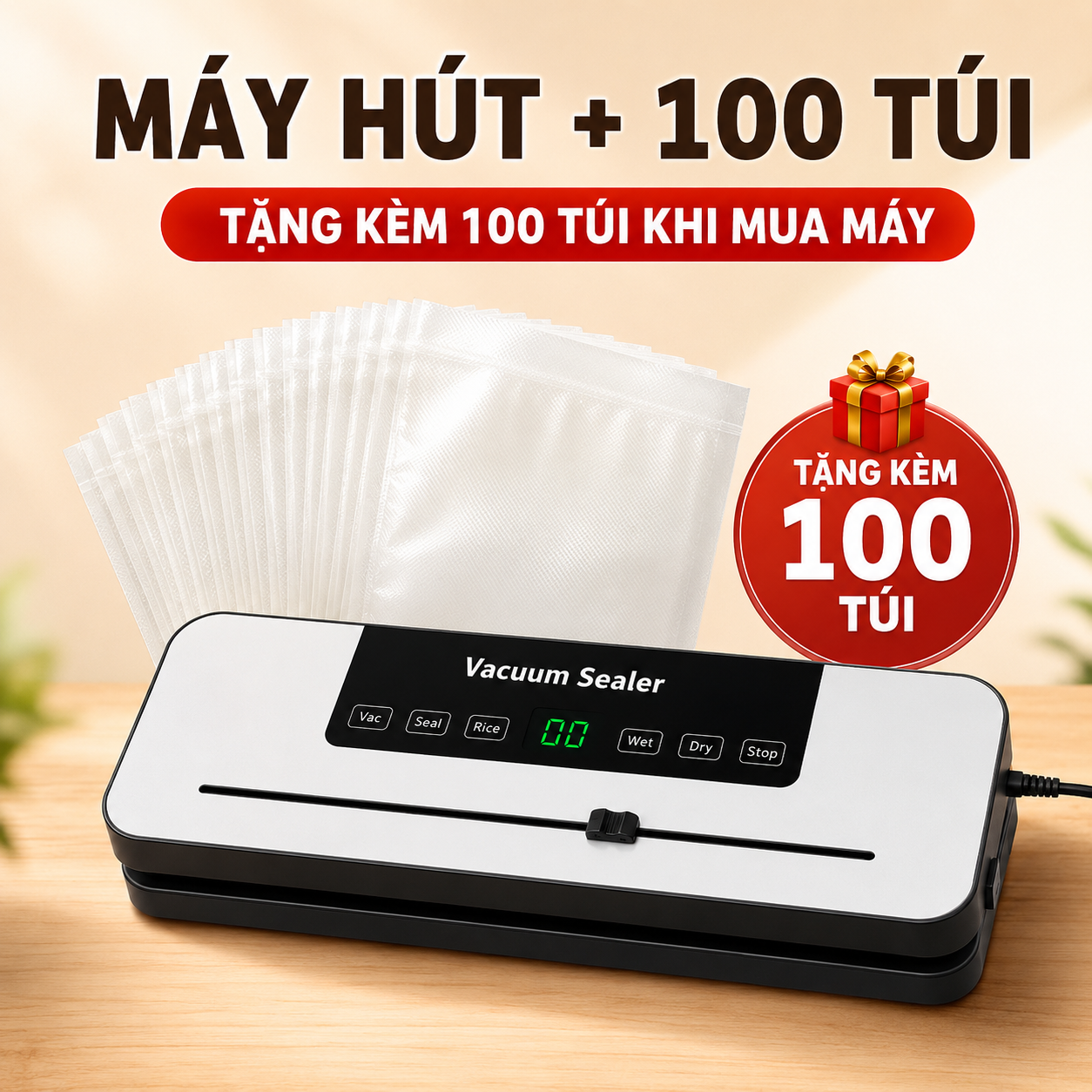 Máy Hút Chân Không Gia Đình Nhỏ Gọn Tiện Lợi