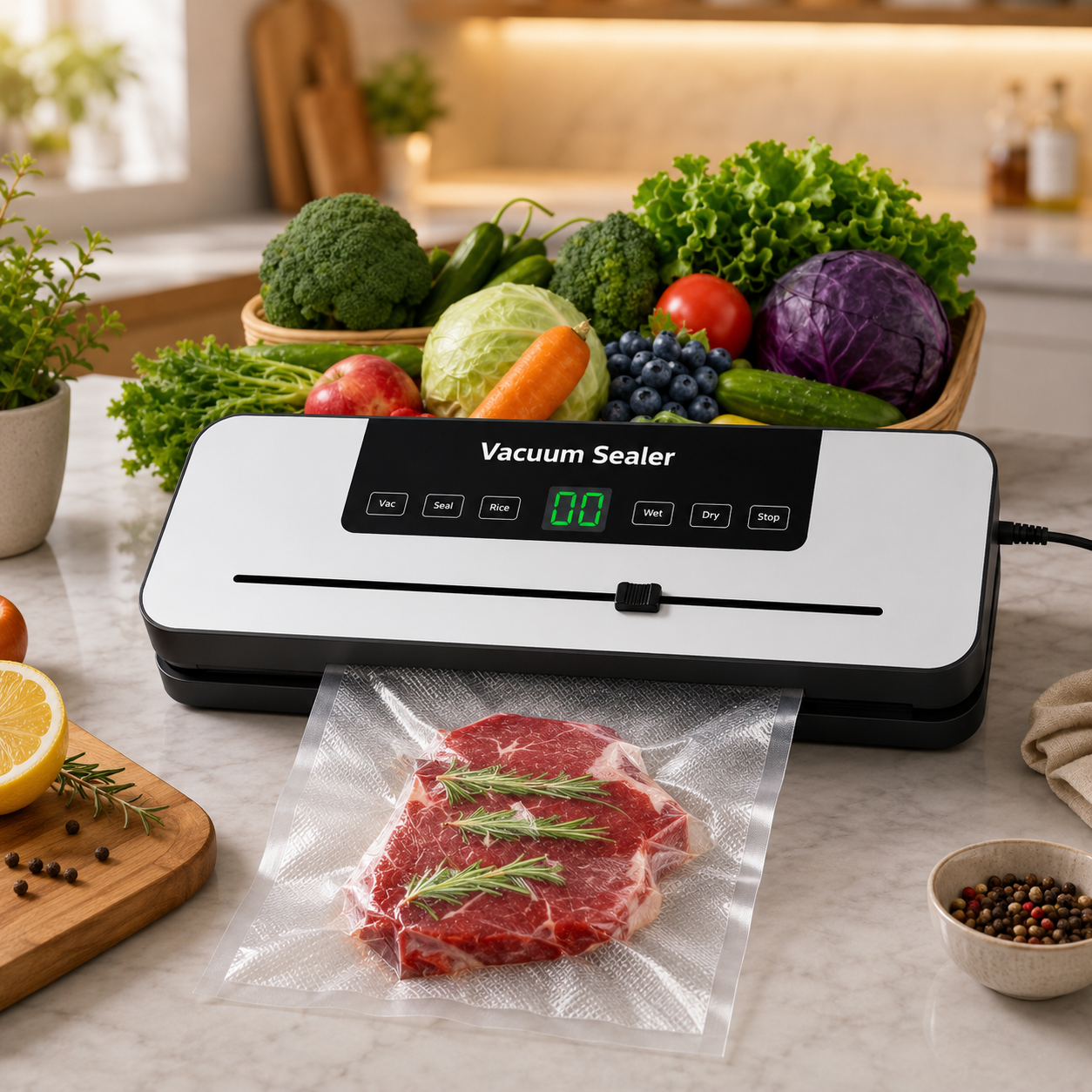 Máy Hút Chân Không Gia Đình Nhỏ Gọn Tiện Lợi