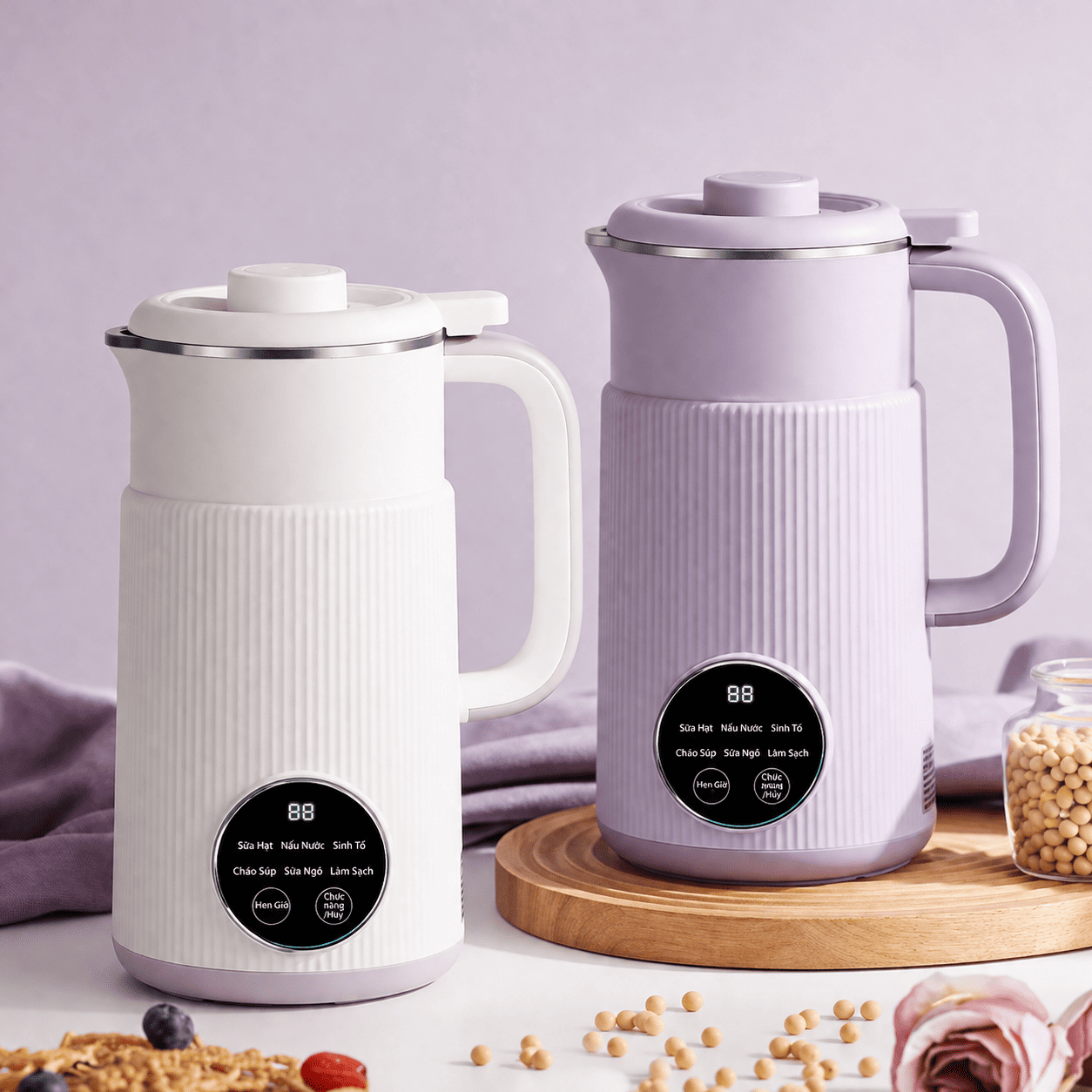 Máy Làm Sữa Hạt Đa Năng OSTMARS 800ml – 8 Chế Độ Nấu Tự Động, Công Suất 600W