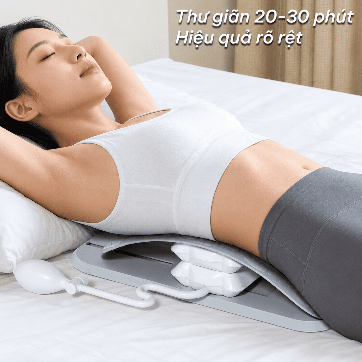 Khung Nắn Chỉnh Cột Sống Bơm Hơi – Hỗ Trợ Giảm Đau Lưng Tại Nhà